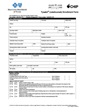 Tysabri Enrollment Form