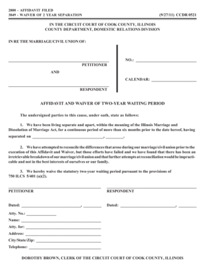 Illinois Waiver of Two-Year Waiting Period