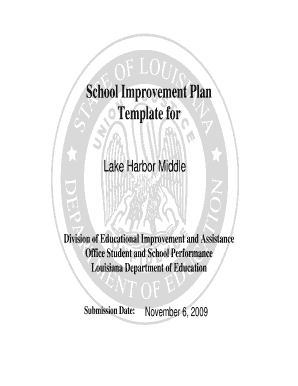 School Improvement Plan Template