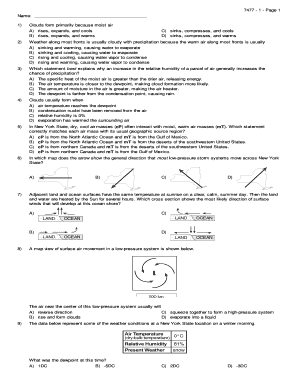 New York State Earth Science Regents Exam