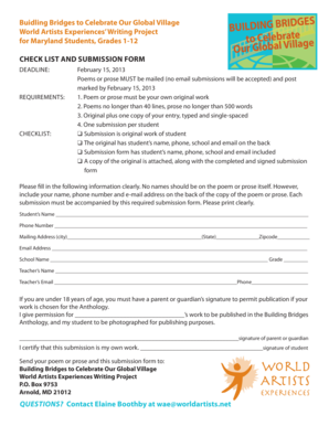 Building Bridges Submission Form