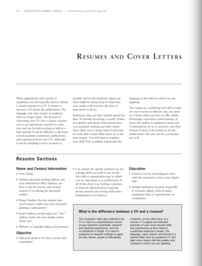 RESUMES AND COVER LETTERS - Jones College Prep