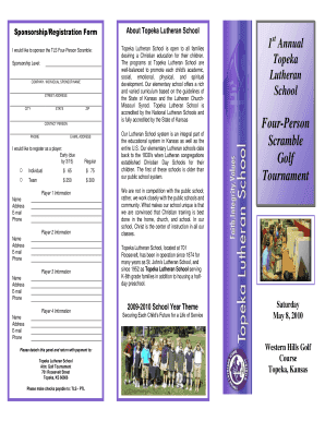 Pamphlet templates - TRIFOLD BROCHURE TEMPLATE - Topeka Lutheran School - topekalutheran enschool