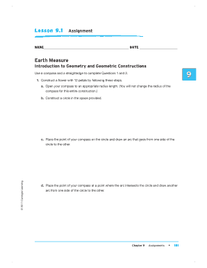 Geometry Construction Assignment