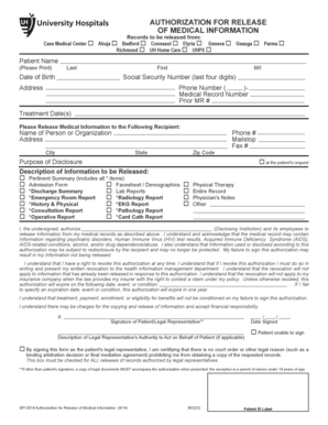 Authorization for Release of Medical Information