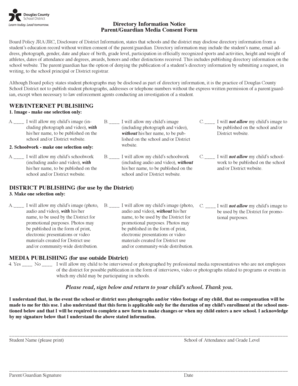 Parent Media Consent Form