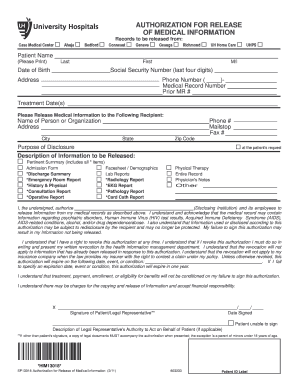 Authorization for Release of Medical Information