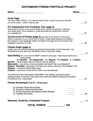 Sophomore Fitness Portfolio Project