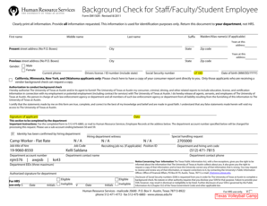 Background Check Authorization Form