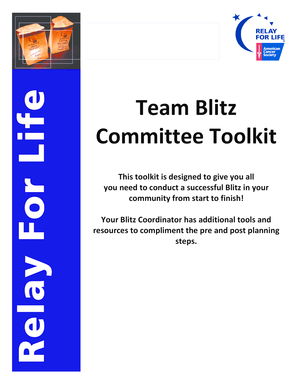 Blitz Committee Toolkit 2011 - Relay For Life - relay acsevents