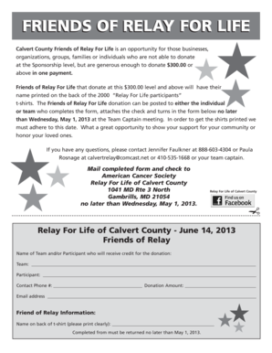 Permission letter for outing - Friends of relay for life friends of relay for life - relay acsevents