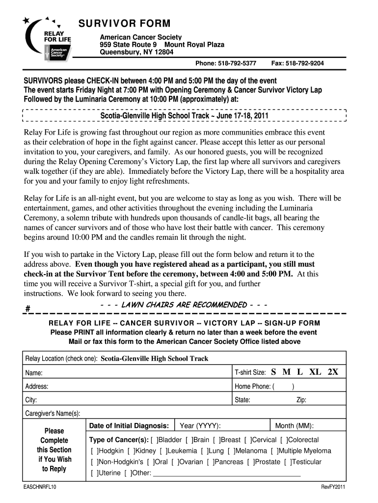 Fillable Online relay acsevents Queensbury, NY 12804 relay acsevents