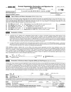 IRS Form 990 2012