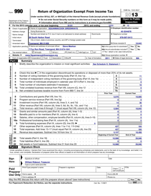 Form 990 Return of Organization Exempt From Income Tax