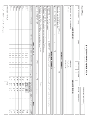 SISC Membership Change Form