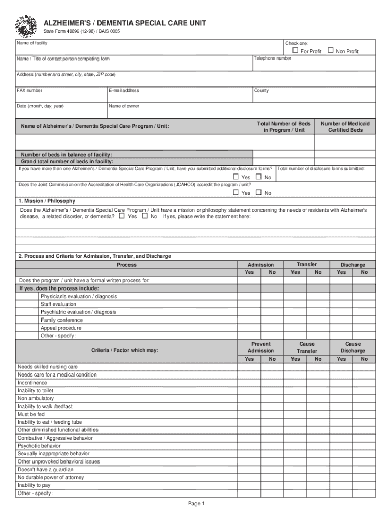 indiana state form 48896 Preview on Page 1