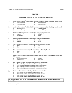 Chemistry Quiz on Chemical Bonding