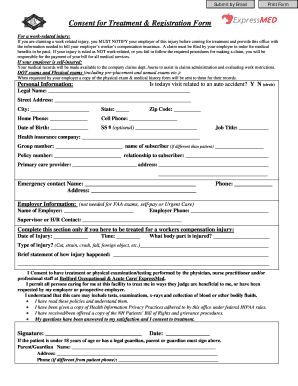 Consent for Treatment & Registration Form