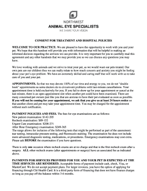 Consent for Treatment and Hospital Policies