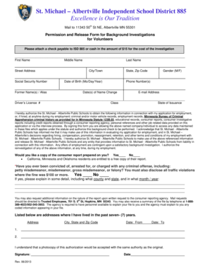 Form - District 885 - stma k12 mn