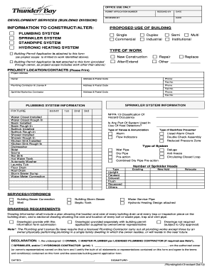 Building Permit Application