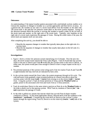 Cyclone Track Weather Activity
