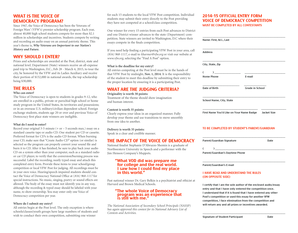 Voice of Democracy Competition Entry Form