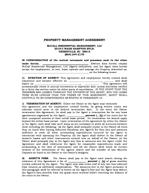Property Management Agreement