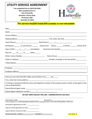 Utility Service Agreement