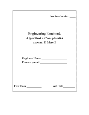 Engineering Notebook Template