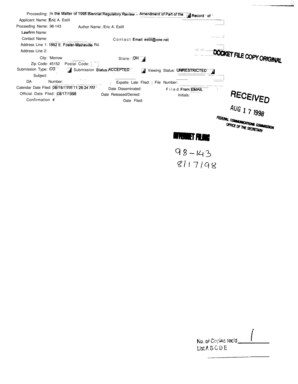 Amateur Radio License Application