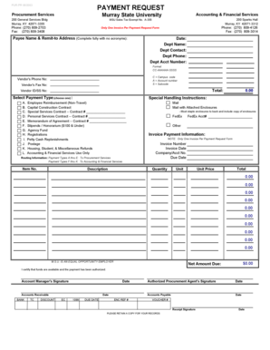 Payment Request Form