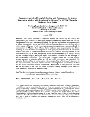 Bayesian Analysis of Sample Selection and Endogenous - stat uni-muenchen