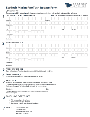 EcoTech Marine Rebate Form