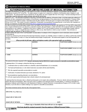 Authorization for Limited Release of Medical Information