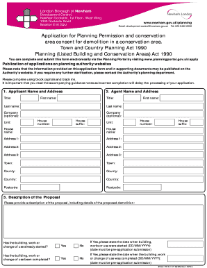 UK Planning Permission Application for Demolition in Conservation Area