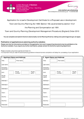 Lawful Development Certificate Application