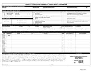 Fairfield County Health Benefits Enrollment Form