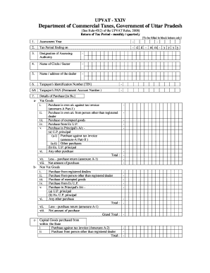 UPVAT XXIV Form