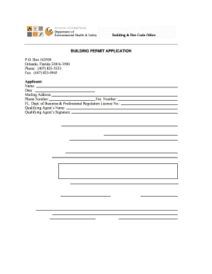 Building Permit Application