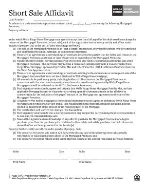 Short Sale Affidavit