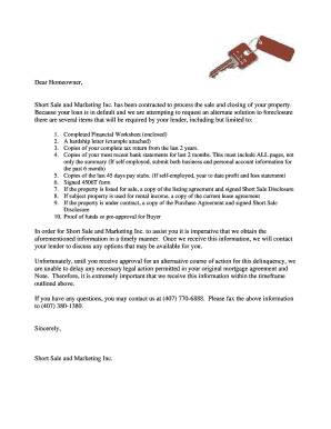 Short Sale Agreement