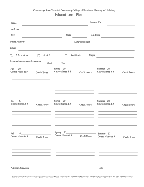 Chattanooga State Educational Plan