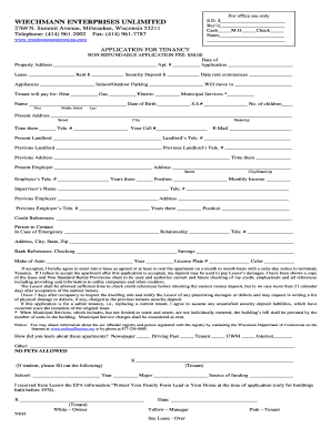Wisconsin Residential Lease Agreement