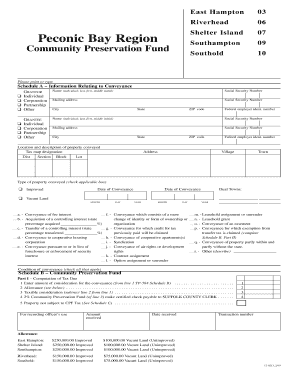 New York Community Preservation Fund Transfer Tax Form