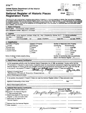 National Register of Historic Places Registration Form