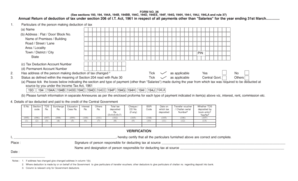 Form 26 Annual Return of Tax Deduction