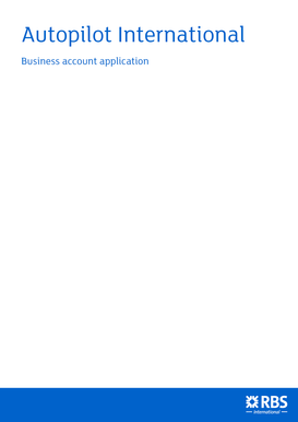 Autopilot International Business Account Application