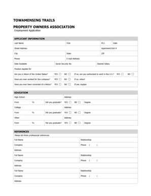 Employment Application