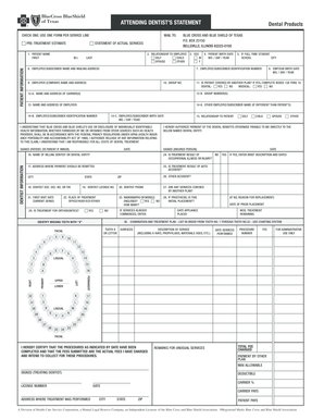 Attending Dentist Statement Form